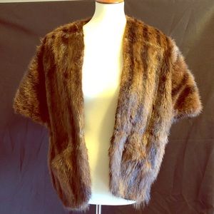 Vintage Fur Shawl